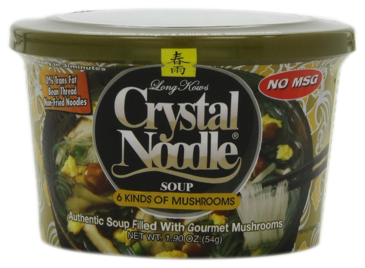 Crystal Noodle Soup, Variety Pack, 6 Count Packaged Asian Dishes Grocery