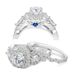Newshe Jewellery Cubic Zirconia Engagement Wedding