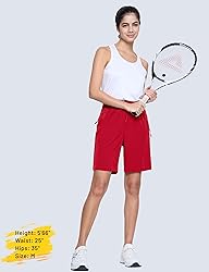 MAGCOMSEN Womens Hiking Shorts with Elastic