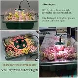 VDYXEW Seed Trays Propagator with Lights 24-Cell 0.8mm PVC 2 Pack view 5