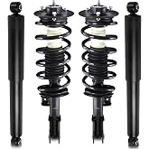 EVERESTWAY 172209 172210 Front + Rear Struts Shock Assembly Compatible with 2005 2006 Chevy Equinox 2002-2007 Saturn Vue Pontiac Torrent 343433