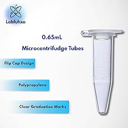 Labfuhxo 0.65mL Microcentrifuge Tubes with Snap Cap
