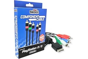 Old Skool HD Component AV Cable Compatible with Playstation 3, Playstaion 2,(PS3 PS2) by Old Skool