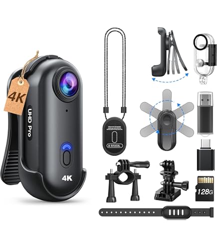 Amazon.com: i3 4K Thumb Action Camera, Tiny Size, Mount Anywhere