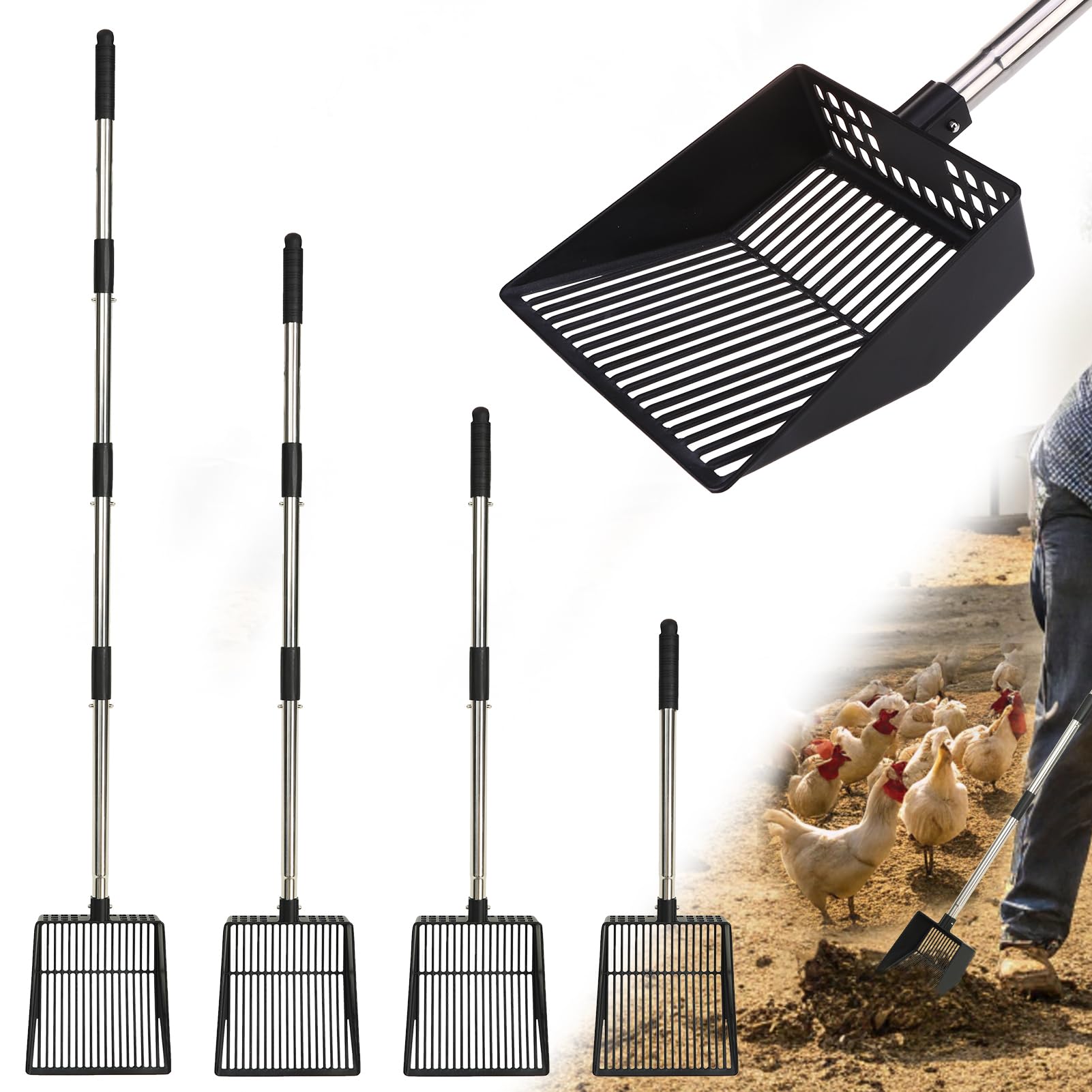 Générique Chicken Poop Scooper, Chicken Litter Cleaning Tool