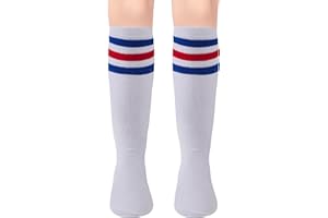 Zion Praiser Kids Soccer Socks football Toddler Knee High Tube Stocking basketball Boys Girls Stripes Toddler Knee High Socks