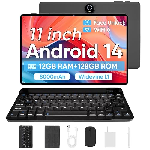 2025 Upgraded Android 14 Tablet,11 inch Android Tablets,12GB+128GB+1TB ...