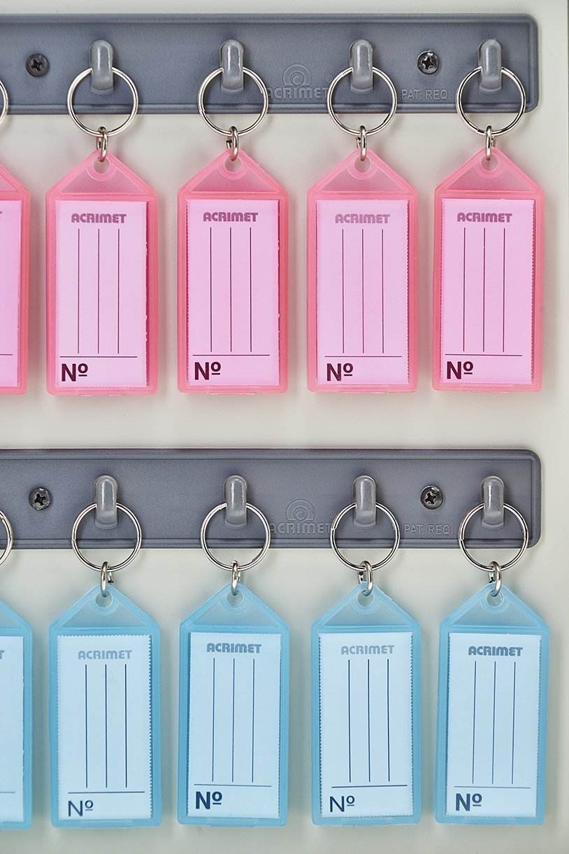 Wall Mount Acrimet Key Organizer 64 Positions with Lock Beige
