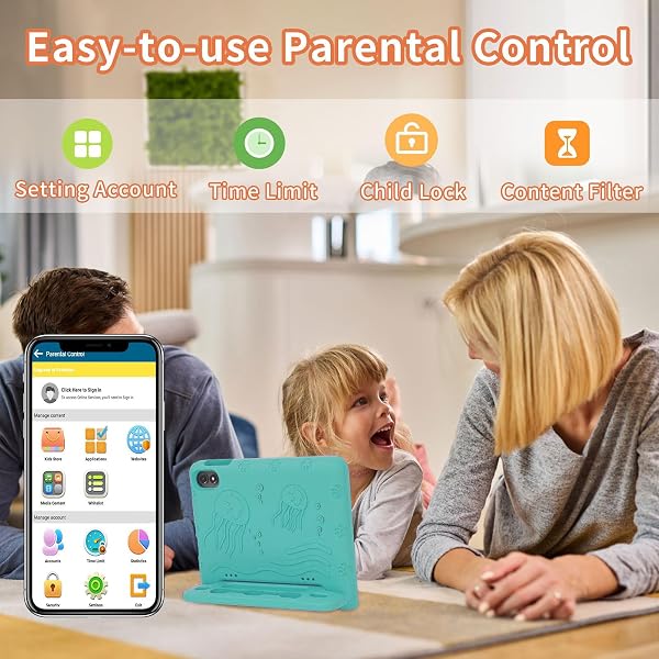COLORROOM 2026 UPGRADED ANDROID 15 TABLET, 10INCH KIDS TABLET, OCTA-CORE CPU, 10GB+64GB+1TB EXPAND TABLETS FOR KIDS WITH KIDS SPACE, PARENTAL CONTROL, 6000MAH BIG BATTERY,TOUCHSCREEN TABLETA (GREEN)
