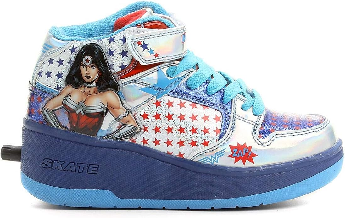 tenis de rodinha mulher maravilha