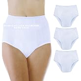 Wearever Women's Incontinence Underwear for Bladder Control with Super Absorbency - Reusable &amp; Washable Leak Proof Underwear for Women 300 ml - (Pack of 3) (White) (4X) (Fits Hip 52-55")