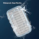 Gonex Two-Sided Waterproof Fly Box Grey Size A B C Fly Fishing Lures view 6