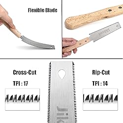 Jikbeed Japanese Hand Saw 6 Inch Double Edge Sided