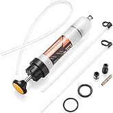 FOUR UNCLES 200cc Fluid Extractor & Fill Pump for Automotive Use - Oil Syringe with a 23" Hose & Two 12" Extension Tubes for 