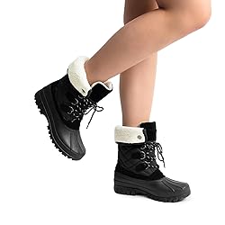 DREAM PAIRS Women's Winter Duck Boots Mid Calf Warm