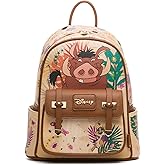 Wondapop Disney The Lion King Timon & Pumbaa Worry 'Bout Nothing 11" Vegan Leather Mini Backpack