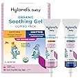 Hyland's Baby Organic Day and Night Soothing Gel Combo Pack, Cooling Gel for Oral Discomfort, Easy-to-Apply, Ages 2 Months and Up, 1.06 Ounce (2 Tubes of 0.53 oz.)