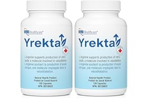 Yrektal 120 capsules Nitric Oxide Supplement for Men & Women, L-Arginine & L-Citrulline, Natural Vasodilator for Performance,