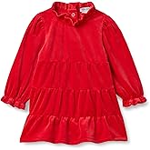 Amazon Essentials x Sofia Grainge Toddler and Baby Girls' Long Sleeve Corduroy Dress
