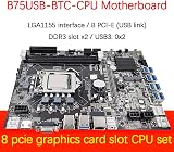 Lodokdre B75 8 Card GPU Mining Motherboard CPU Fan RAM DDR3 USB3.0 LGA1155 view 2