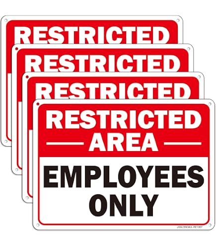 Sigo Signs Schild 'Company Policies' - 25,4 X 35,6 Cm, Aluminium, Wetterfest, Für Pausenraum, Innen/außen, Made In USA