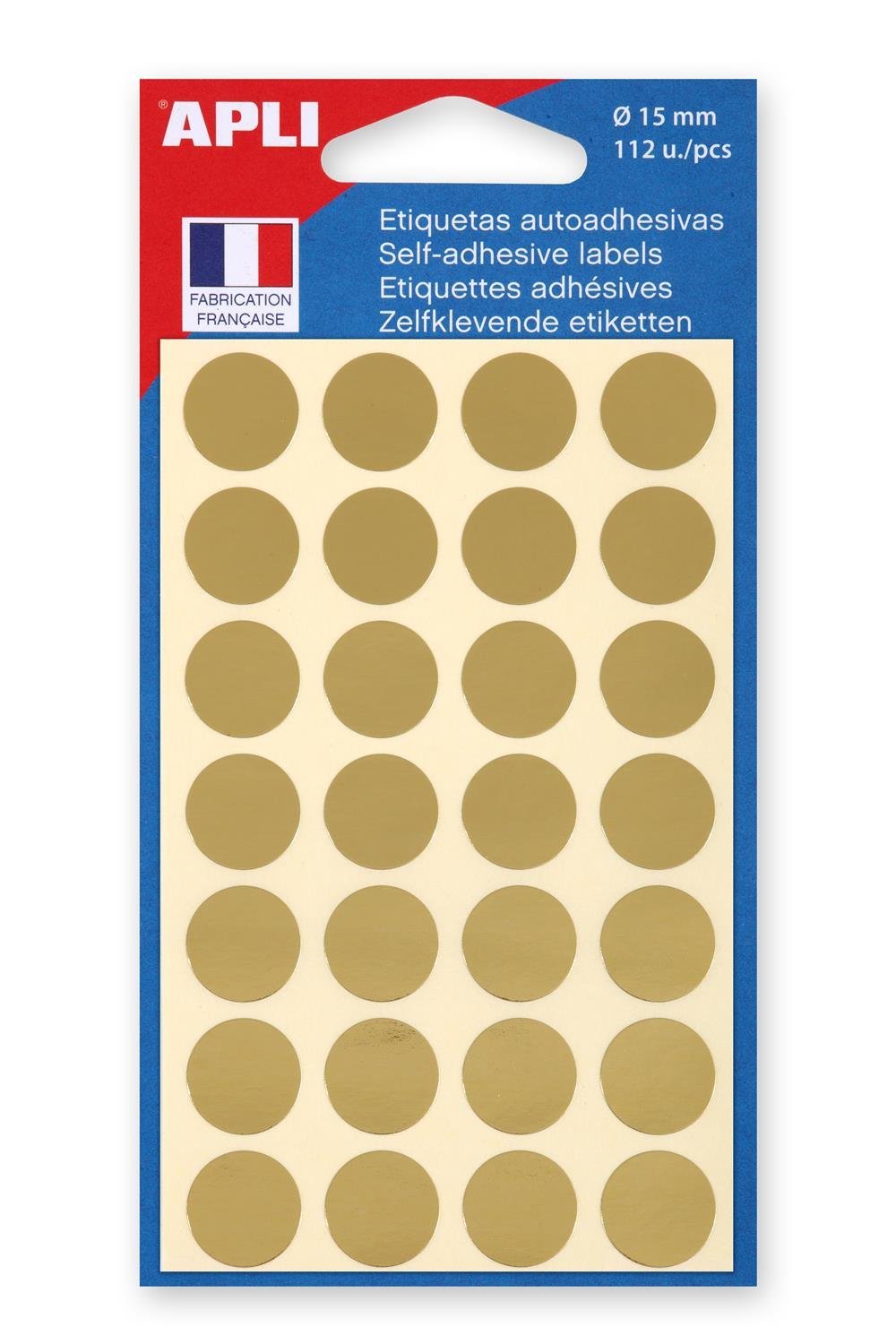 Apli-Agipa 10077 Adhesive 15 mm – Pack of 112 Red
