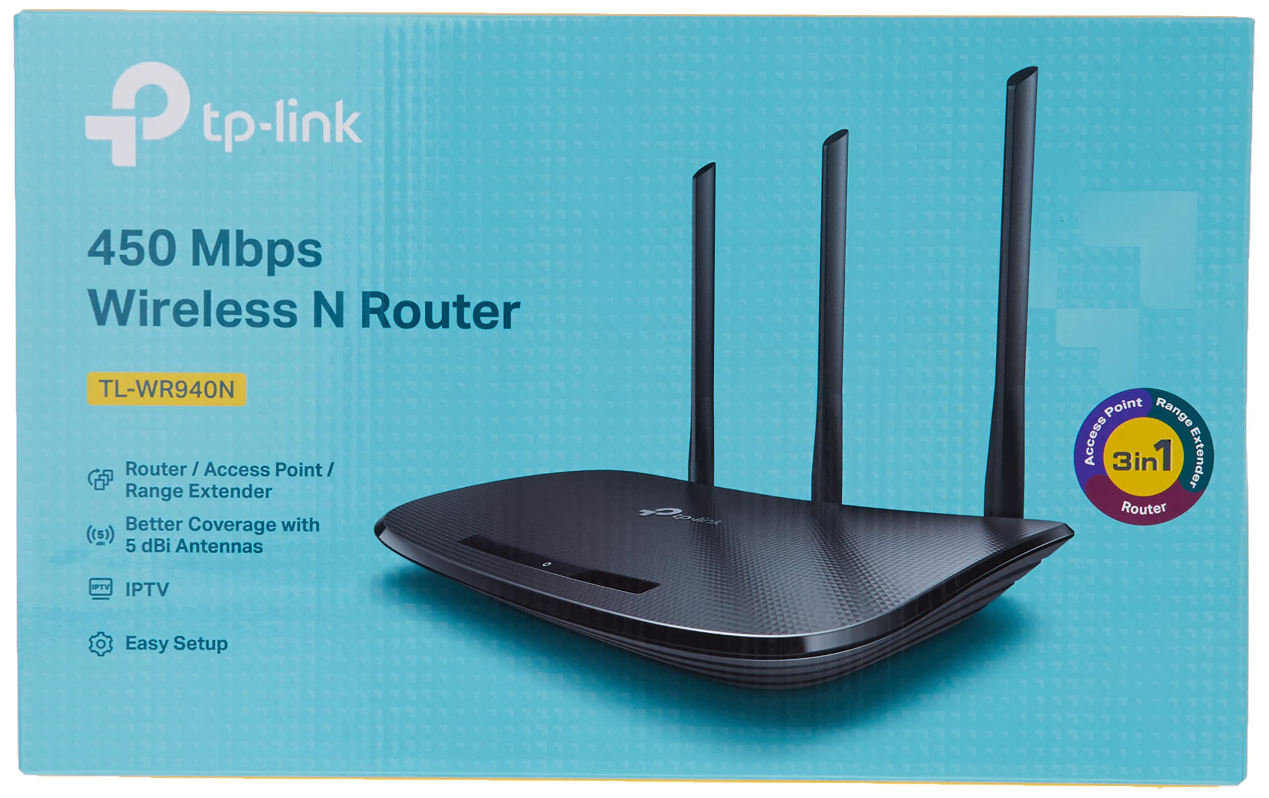 TP-Link N450 WiFi Router - Wireless Internet Router for Home (TL-WR940N)