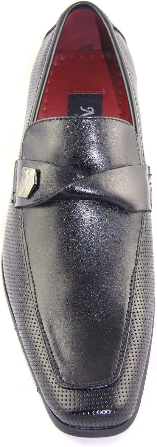 next mens black leather shoes