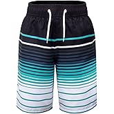 Hill & Sea Boys Swim Trunks Boys Swim Shorts Bathing Suit Swimwear Quick Dry Board Shorts Swimsuit with Pockets