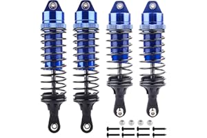 HobbyPark RC Shocks for 1/10 Traxxas Slash 4x4 Hoss Rustler Stampede Bandit VXL Nitro Shock Absorber Damper Set Upgrades Parts Replace of 5862 (Blue)