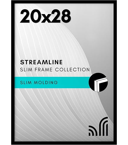 20x28 Poster Frame 1 Pack - Black Aluminum Snap Frame With Plexiglass, Front-Loading For Easy Changes - View #9