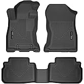 Husky Liners Weatherbeater Floor Mats | Fits 2019-2024 Subaru Forester | Front & 2nd Row, 3-pc Black - 95891