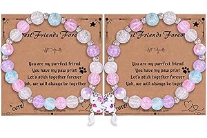 DOYYCA Friendship Bracelets Cute Magnetic Matching Charm Beaded Best Friend Bracelet BFF Bracelets for 2 Girls Women