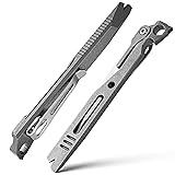 TIMULTI Titanium EDC Pry Bar,Pocket Multitool Mini