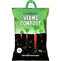 TrustBasket Organic Vermicompost Fertilizer Manure for Plants