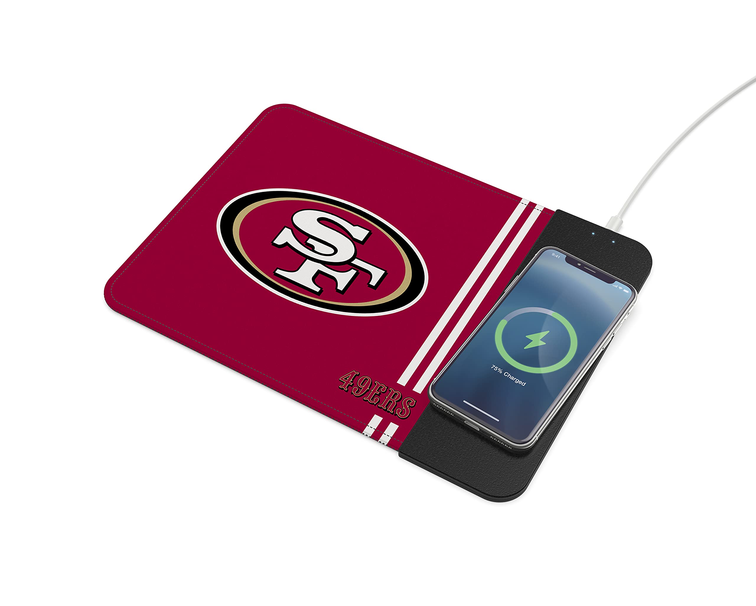 SOAR NFL Wireless Charging Mouse Pad, San Francisco