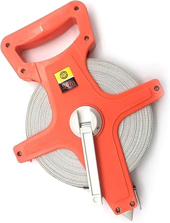 Amazon Co Jp ほうねん堂 メジャー 巻尺 50ｍ テープメジャー メートル表示 測量 測定 コート設営 Diy 工具 ガーデン