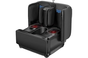 COMFIER 2 in 1 Shiatsu Foot and Calf Massager Machine with Heat,Kneading,Vibration, Feet and Leg Massager for Men Women Elder