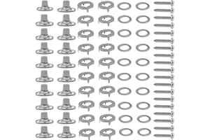 NIUOHOY 30 Sets Twist Lock Fasteners Twist Lock Common Sense Fastener, 304 Stainless Steel Plated Rotating Button Fasteners for Boats Sailboats RVs Dinghies and Caravans