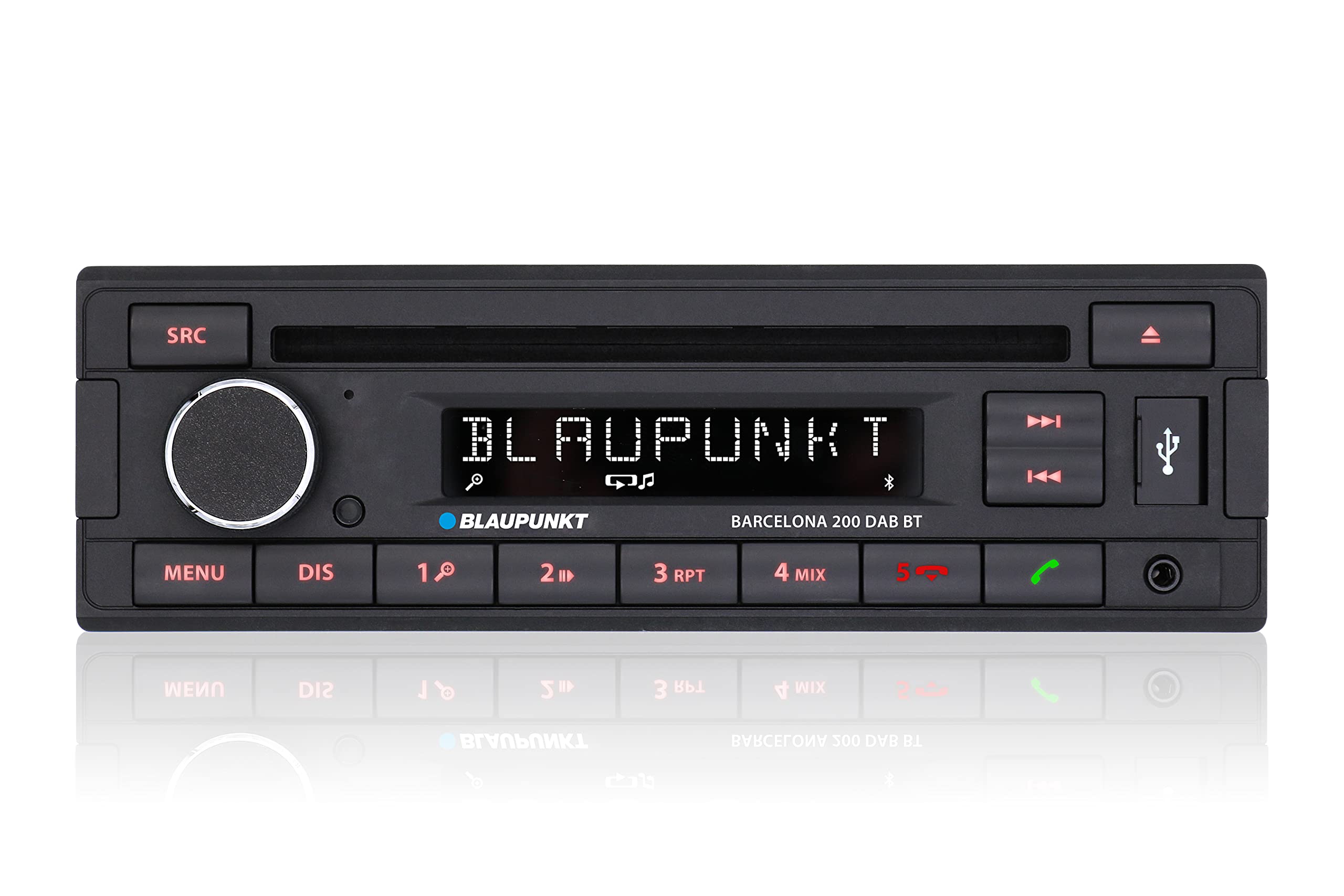 Blaupunkt BARCELONA200DAB Single Din Stereo with DAB+, Bluetooth, CD, USB & AUX