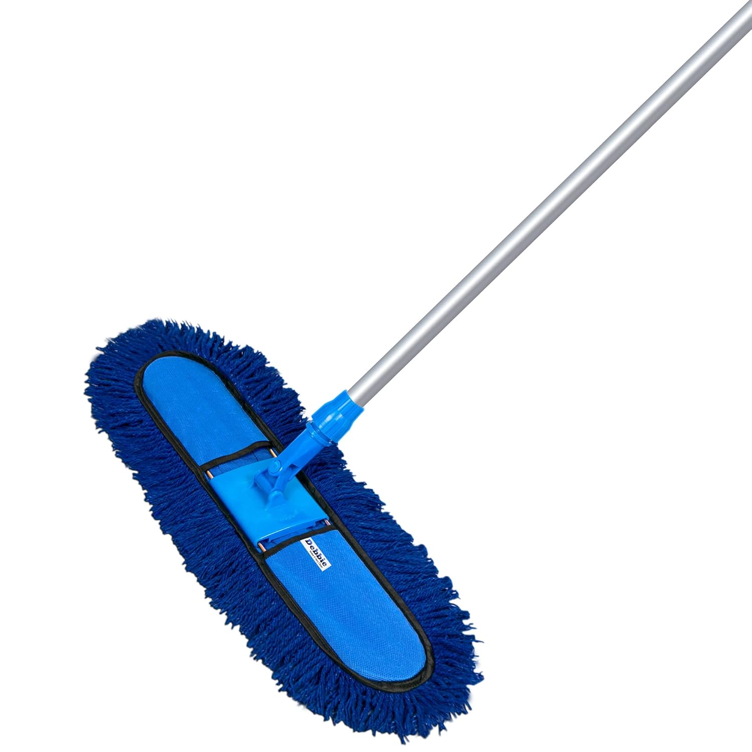 Debbie Wet and Dry Cotton Floor Mop Set 4.8 ft Aluminium Handle with 24