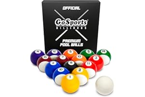 GoSports Regulation Billiards Balls Complete Set of 16 Professional Balls