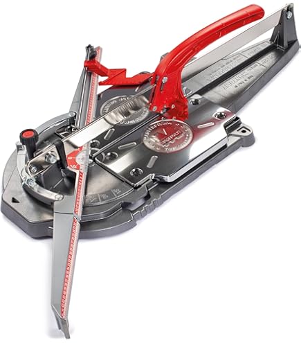 Tagliapiastrelle Sigma 2G - In Alluminio, Con Incisione A Trazione E Doppia Scala - 37x37 Cm - Foto 6