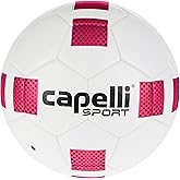 Capelli Sport Soccer Ball Size 5, Fusion II Cubes FIFA Quality Pro Soccer Ball for Youth and Adult Players, Outdoor and Indoor Training, Bright Pink