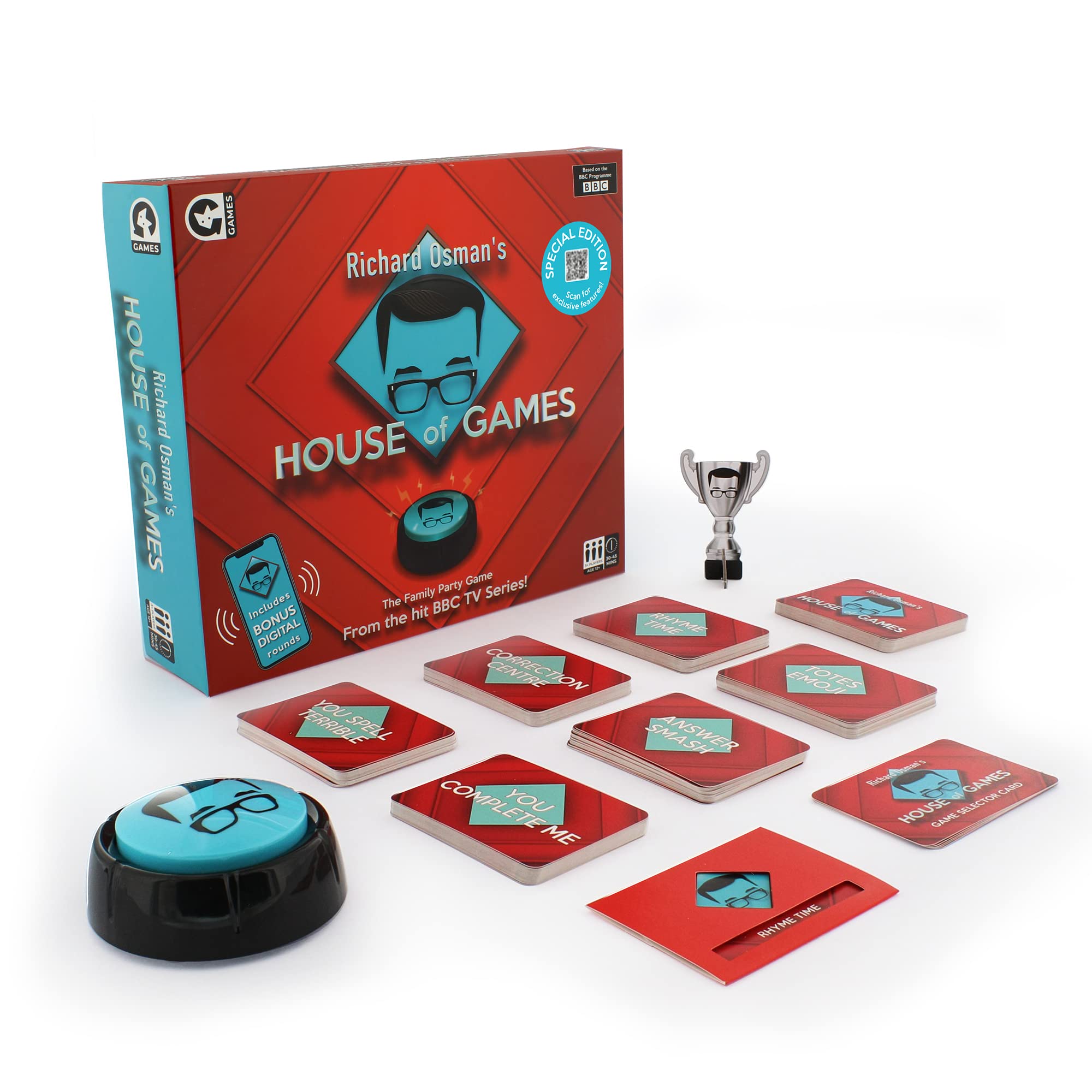 Ginger Fox Official Richard Osman's House Of Games Game Special Edition | Answer Twisted Trivia Puzzle Questions With Freinds And Family | Great To Play On Nights In | With Iconic Answer Smash Round…