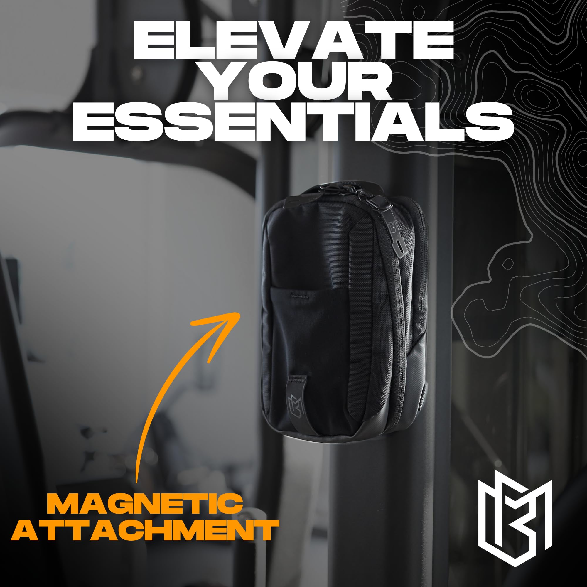 Magnetic Bag Company - Crossbody Bag Sling Chest Bag for Men and Women | Magnetic Gym & Travel Bag