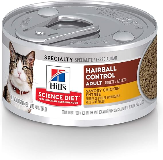 hills hairball control cat food