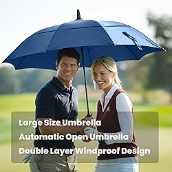 MRTLLOA Automatic Open Golf Umbrella, Extra-Large