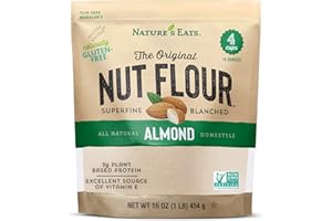 NATURE'S EATS Nature’s Eats Superfine Almond Flour - Finely Sifted, Blanched Gluten Free Nut Flour for Bread, Pancake Mix, Muffins, Low Carb & Vegan Baking - 16 oz