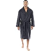Fruit of the Loom mens Solid Plush Fleece Robe